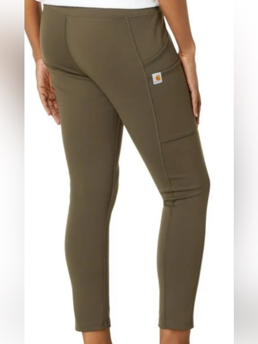 Carhartt Olive Green Slim Cargo Leggings